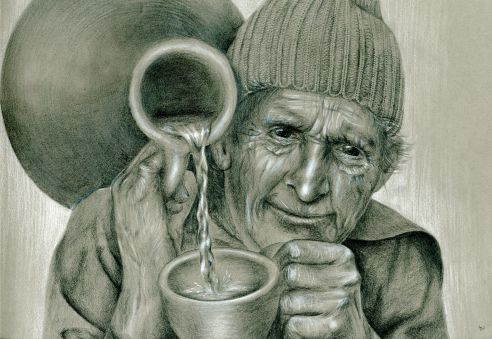 Wassertraeger Zeichnung-sw 02-2017